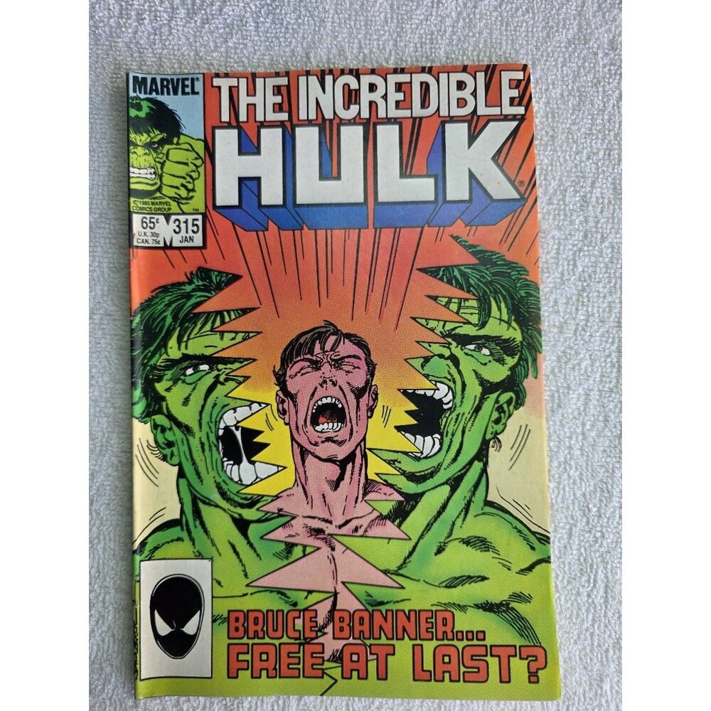 The Incredible Hulk #315 Marvel Comic Book 1985